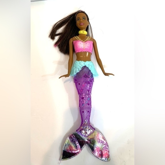 2018 Barbie Dreamtopia Sparkle Lights Mermaid Doll 13” WORKS - Picture 1 of 6
